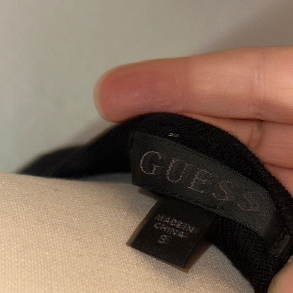 NWOT Guess Sparkly Black Women's Top - Picture 4 of 4